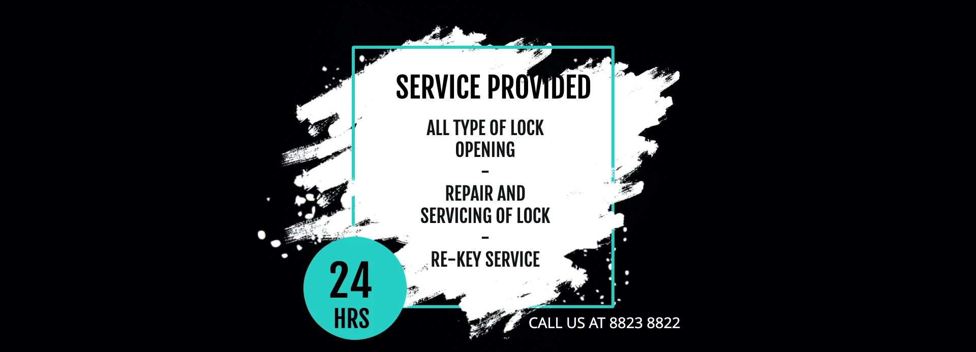 Neighbourhood Locksmith Service: 24-hour lock opening, repair, servicing and rekeying. Call 8823 8822.
