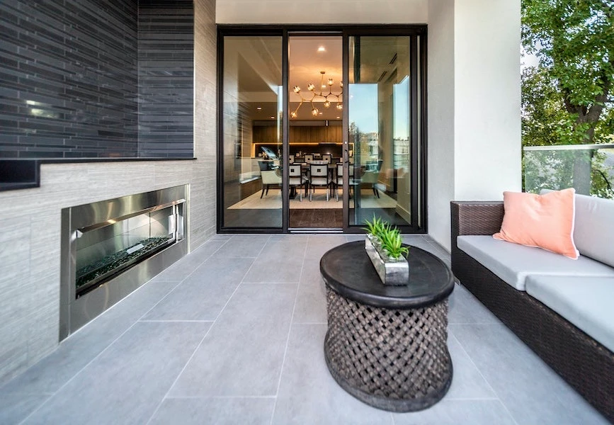Entrance and patio of a private home